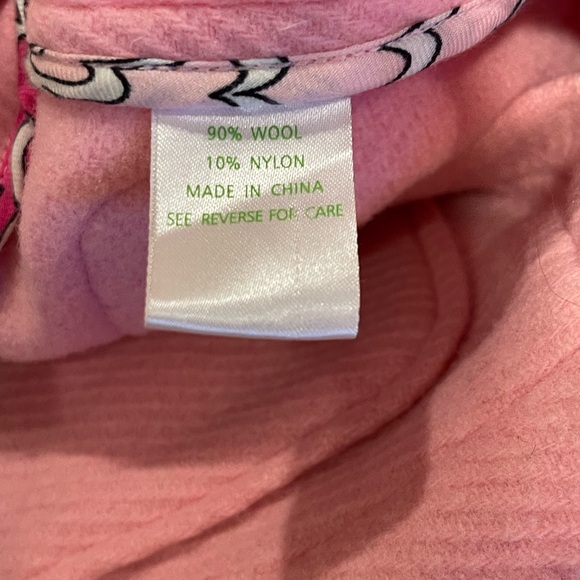 Lily Pulitzer Wool Blend Pink Peacoat size 5 - Picture 8 of 8